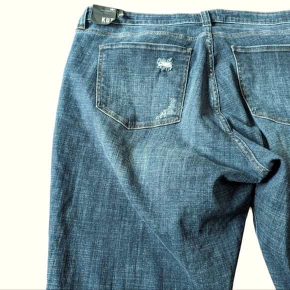 KUT From the Kloth Amy Straight Plus Size Leg Crop Roll-Up Jeans. . .Size 22W - Picture 7 of 10
